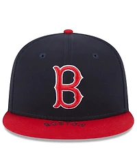 Men's New Era Navy, Red Boston Sox On Deck 59FIFTY Fitted Hat