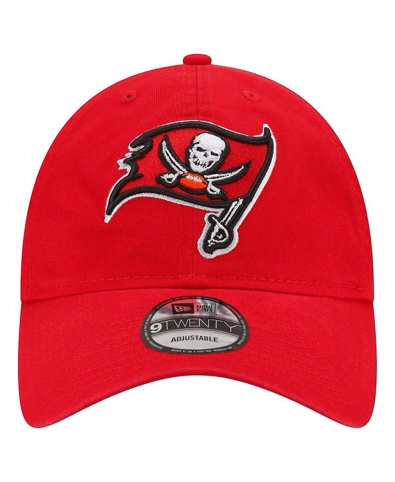 Men's New Era Red Tampa Bay Buccaneers Distinct 9TWENTY Adjustable Hat