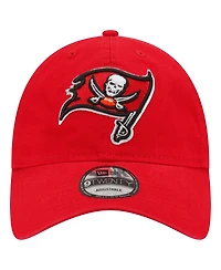 Men's New Era Red Tampa Bay Buccaneers Distinct 9TWENTY Adjustable Hat