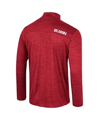 Men's Colosseum Crimson Oklahoma Sooners Wright Quarter-Zip Windshirt