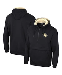Men's Colosseum Black Ucf Knights Team Half-Zip Pullover Hoodie