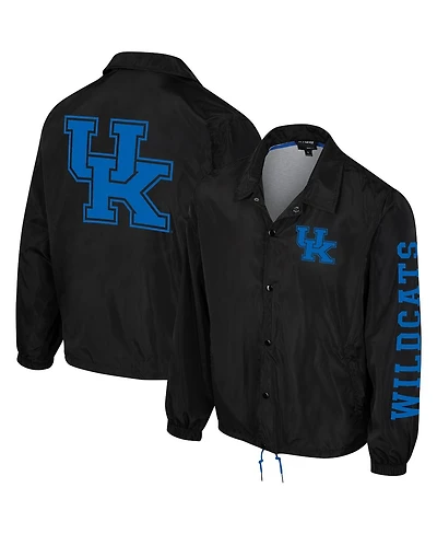 Men's and Women's The Wild Collective Black Kentucky Wildcats Coaches Full-Snap Jacket