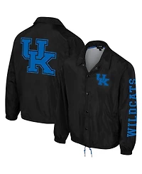 Men's and Women's The Wild Collective Black Kentucky Wildcats Coaches Full-Snap Jacket