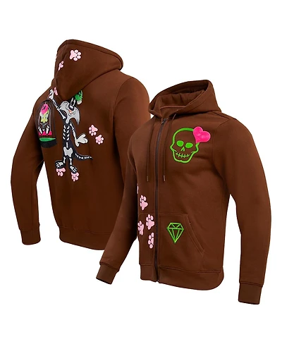 Men's and Women's Freeze Max Brown Looney Tunes Sylvester Full-Zip Hoodie