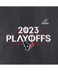 Men's Fanatics Heather Charcoal Houston Texans 2023 Nfl Playoffs Ready T-shirt