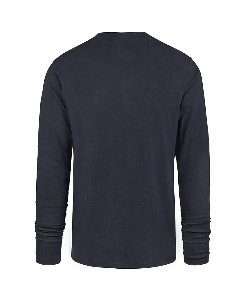 Men's '47 Brand Navy Michigan Wolverines College Football Playoff 2023 National Champions State Outline Franklin Long Sleeve T-shirt