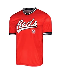 Men's Stitches Red Cincinnati Reds Cooperstown Collection Team Jersey