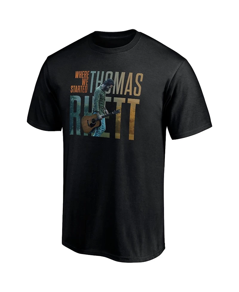 Men's and Women's Thomas Rhett x Fanatics Exclusive Black Where We Started Photo T-shirt