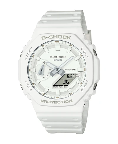 G-Shock Men's Analog Digital White Resin Watch, 45.4mm, GA2100-7A7