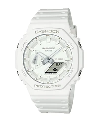 G-Shock Men's Analog Digital White Resin Watch, 45.4mm, GA2100-7A7