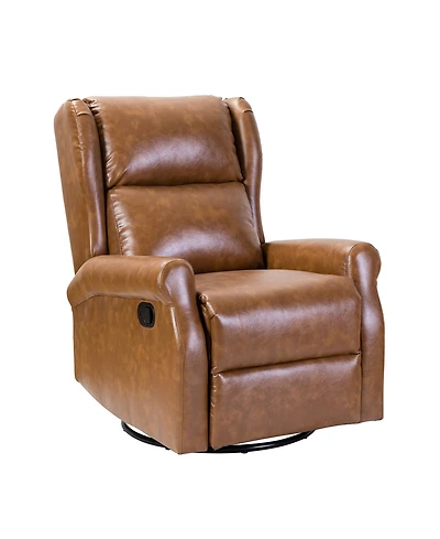 Callinan Contemporary Faux Leather Manual Recliner