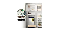 Over the Toilet Storage Cabinet Bathroom Organizer with Adjustable Shelf-White
