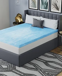 Vibe 3" Gel Swirl Memory Foam Mattress Topper, California King