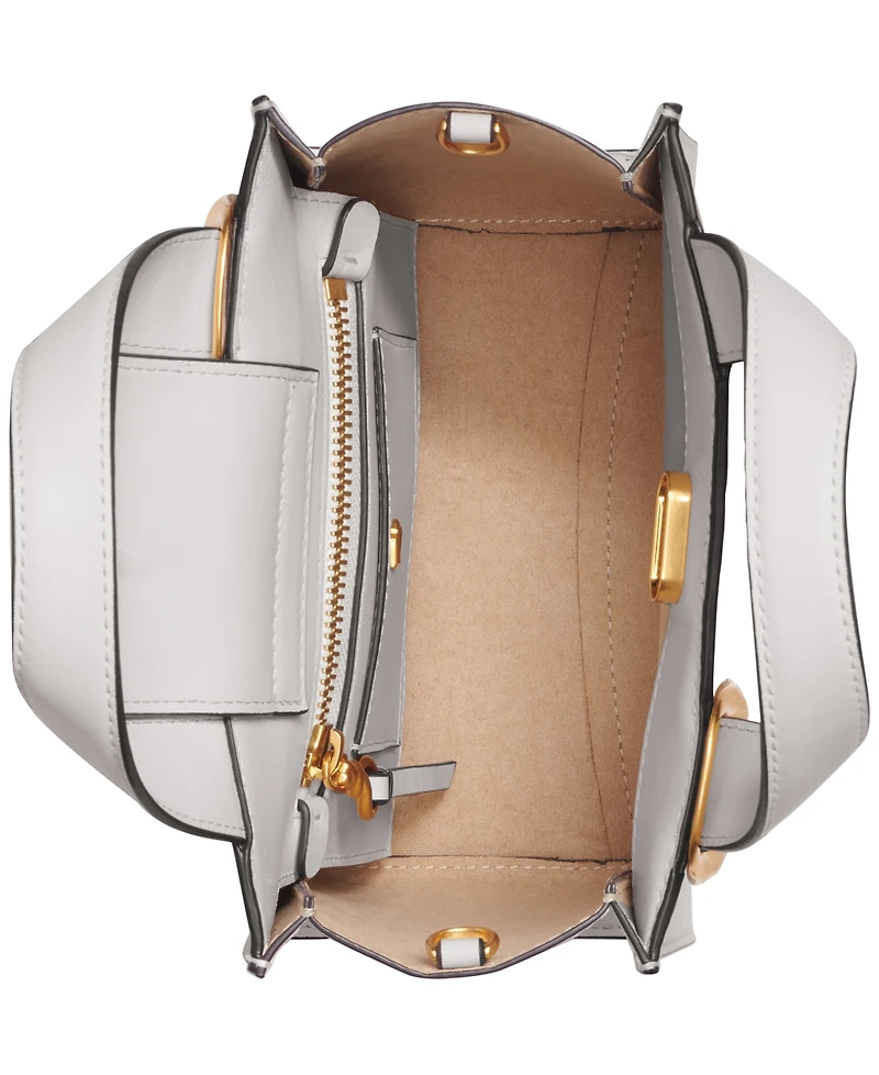 Donna Karan New York Hewlett Leather Top Handle Buckle Crossbody