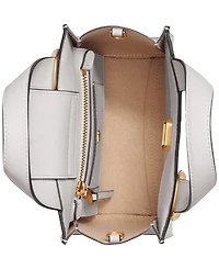 Donna Karan New York Hewlett Leather Top Handle Buckle Crossbody