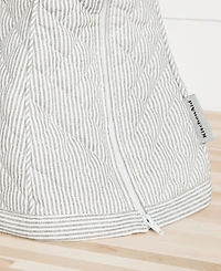 KitchenAid Fitted Tilt-Head Ticking Stripe Stand Mixer Cover with Storage Pocket Quilted, 14.37" x 18" 10"