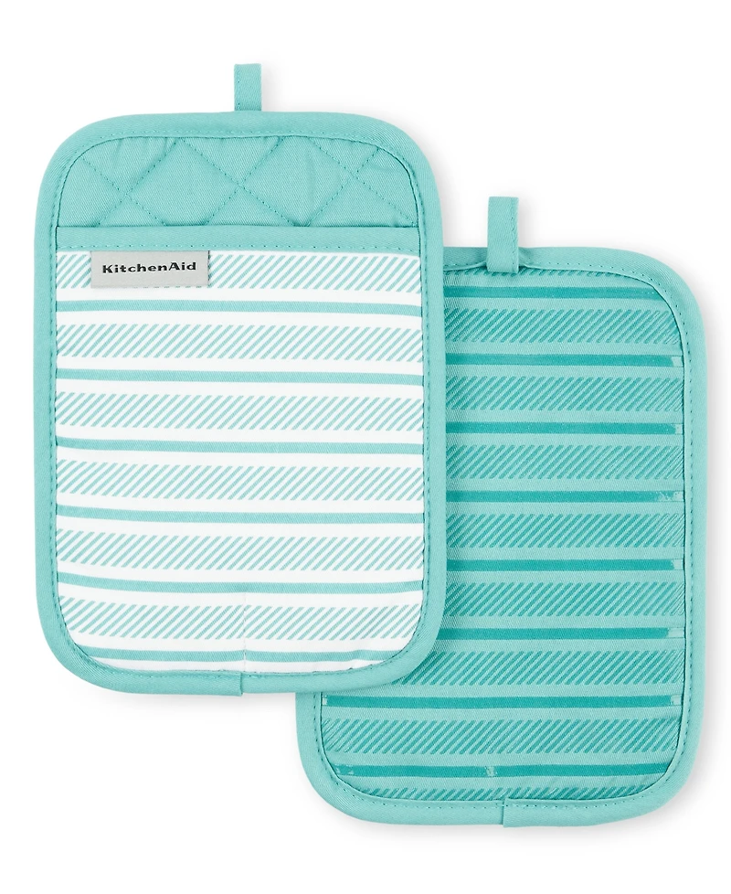 KitchenAid Albany Pot Holder 2-Pack Set, 7" x 10"