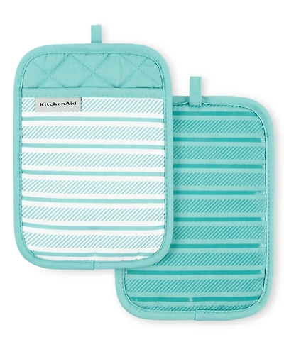 KitchenAid Albany Pot Holder 2-Pack Set, 7" x 10"