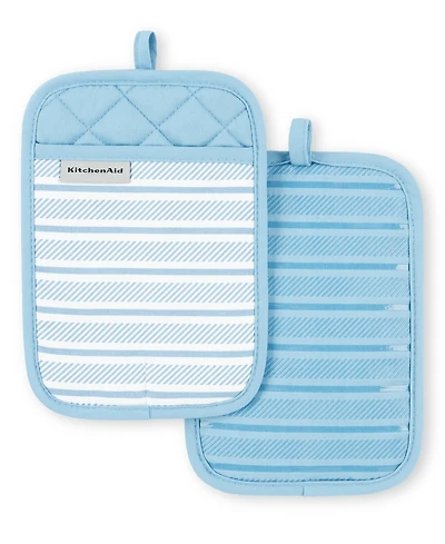 KitchenAid Albany Pot Holder 2-Pack Set, 7" x 10"