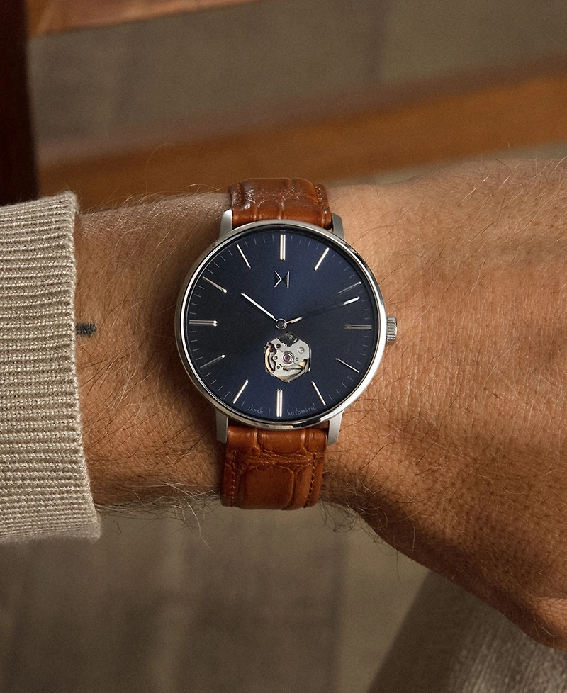 Mvmt Men's Legacy Slim Automatic Tan Leather Watch 42mm