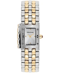 Salvatore Ferragamo Women's Swiss Two-Tone Stainless Steel Bracelet Watch 19x30mm