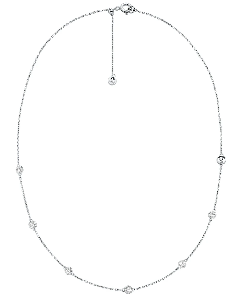 Michael Kors Gold-Tone or Silver-Tone Sterling Silver Station Necklace