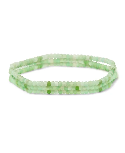 Bling Jewelry Natural Tiny Faceted Ombre Petite Seed Caviar Rondelle Beads Stretch Bracelets Stackable Set of 3 Strands