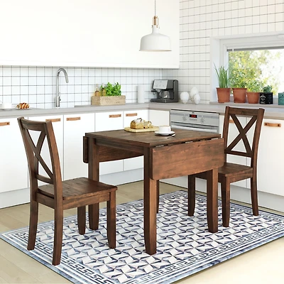 Streamdale 3-Piece Wood Drop Leaf Nook Set