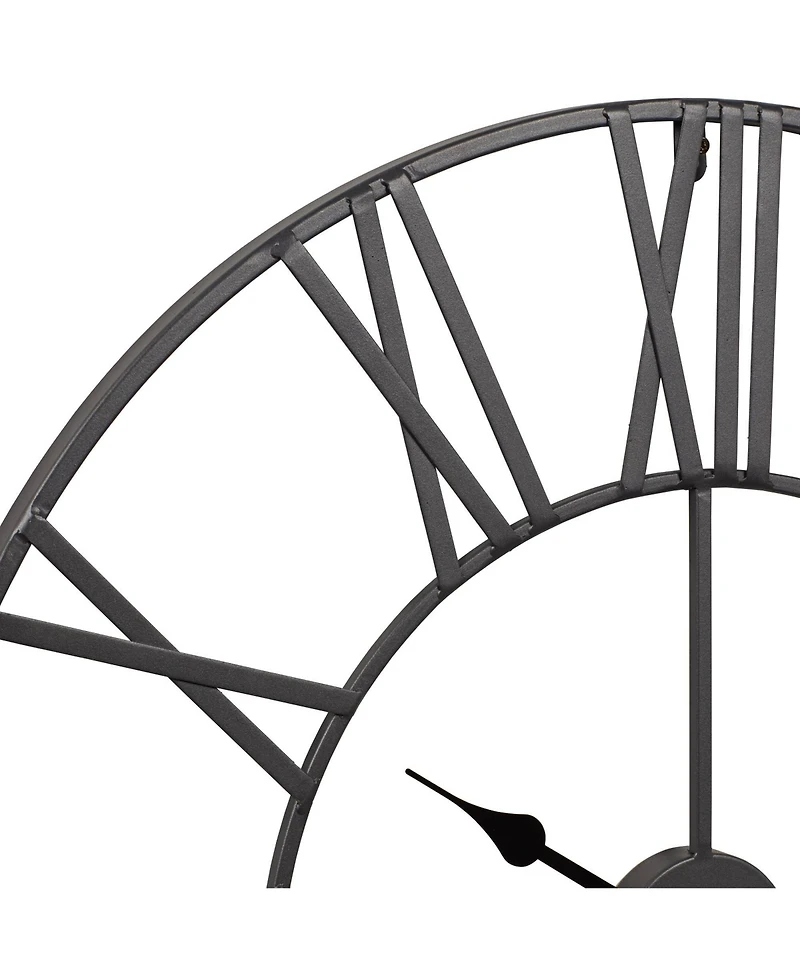 Dahlia Studios River Parks 30" Wide Zia Open Metal Round Wall Clock