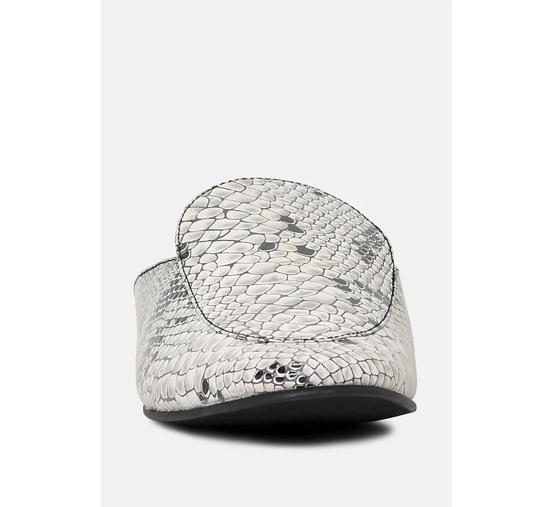 Marla Womens Metallic Leather Mules