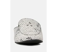 Marla Womens Metallic Leather Mules