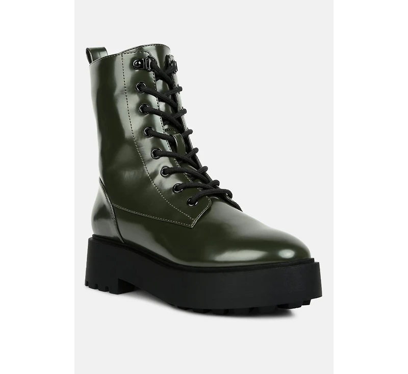 Molsh Faux Leather Ankle Biker Boots Women