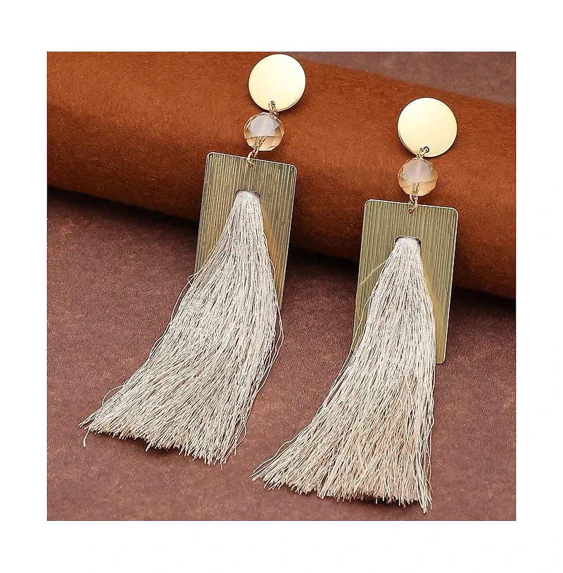 Sohi Women's Tassel Drop Earrings