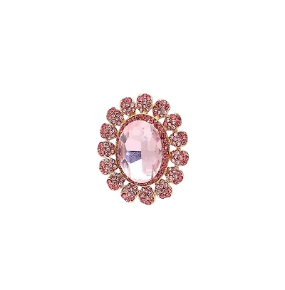 Sohi Women's Romance Oval Statement Ring