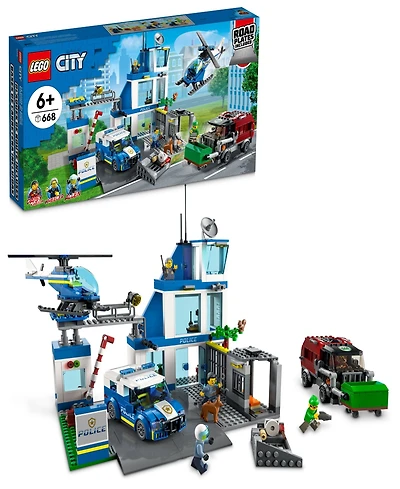 Lego City 60316 Police Station Toy Building Set with Police and Crook Minifigures