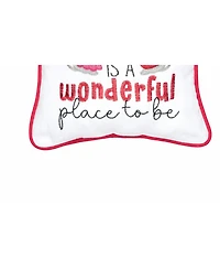 Together Is A Wonderful Place To Be Mouse Valentine's Day Small/Petite Accent Pillow, 10" x 10"