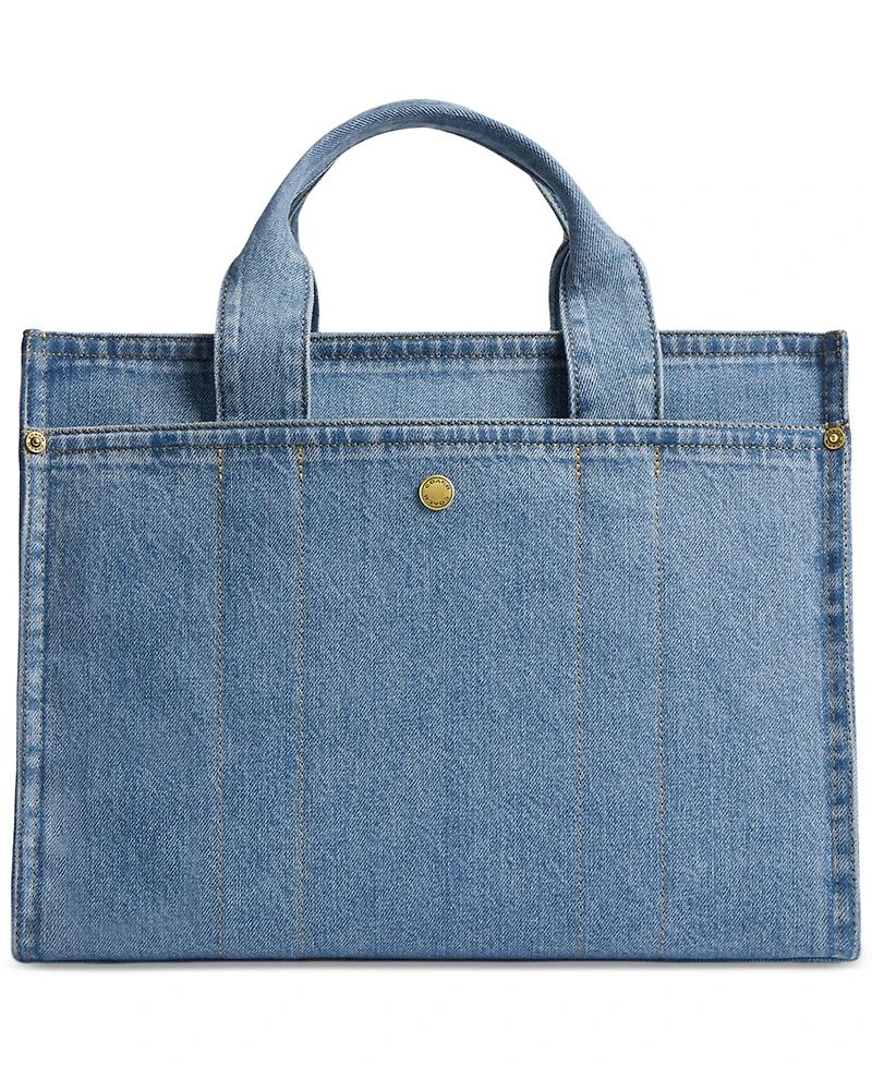 Coach Denim Cargo Tote