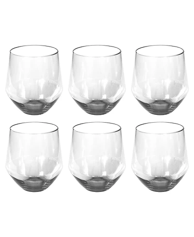 Abode Homewares Angle Stemless Glasses, Set of 6