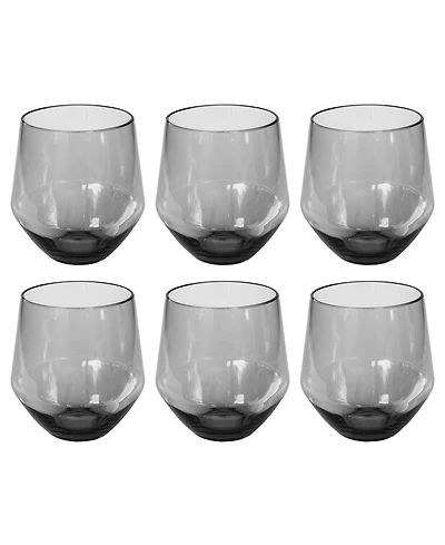 Abode Homewares Angle Stemless Glasses, Set of 6