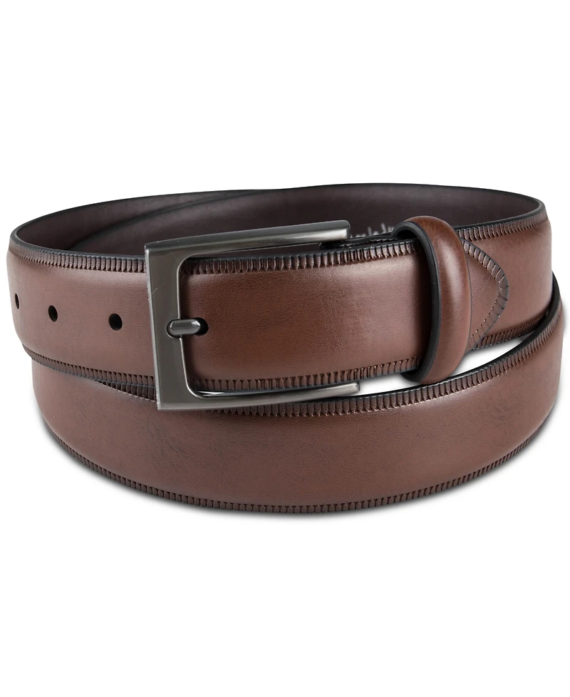 Alfani Men's Embossed Edge Belt, Created for Macy's