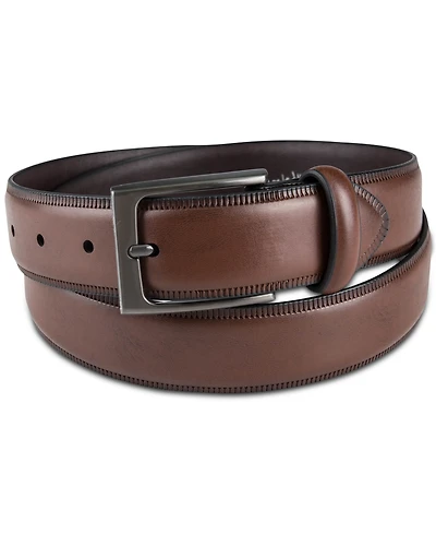 Alfani Men's Embossed Edge Belt, Created for Macy's