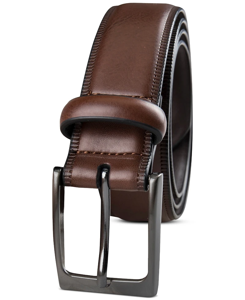 Alfani Men's Embossed Edge Belt, Created for Macy's