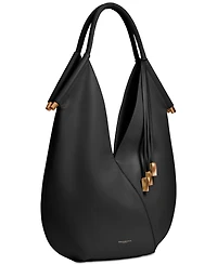 Donna Karan New York Baldwin Large Shoulder with Leather Wrapped Rounded Handle