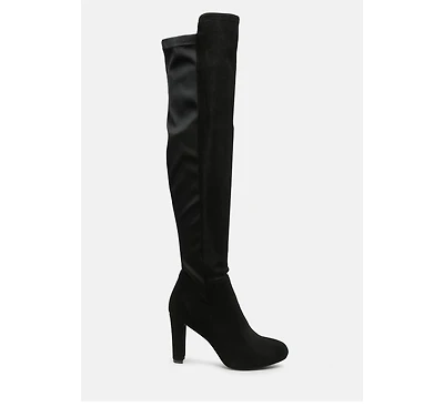 fauna knee high block heeled boots