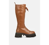 mad mood chunky lace-up boot