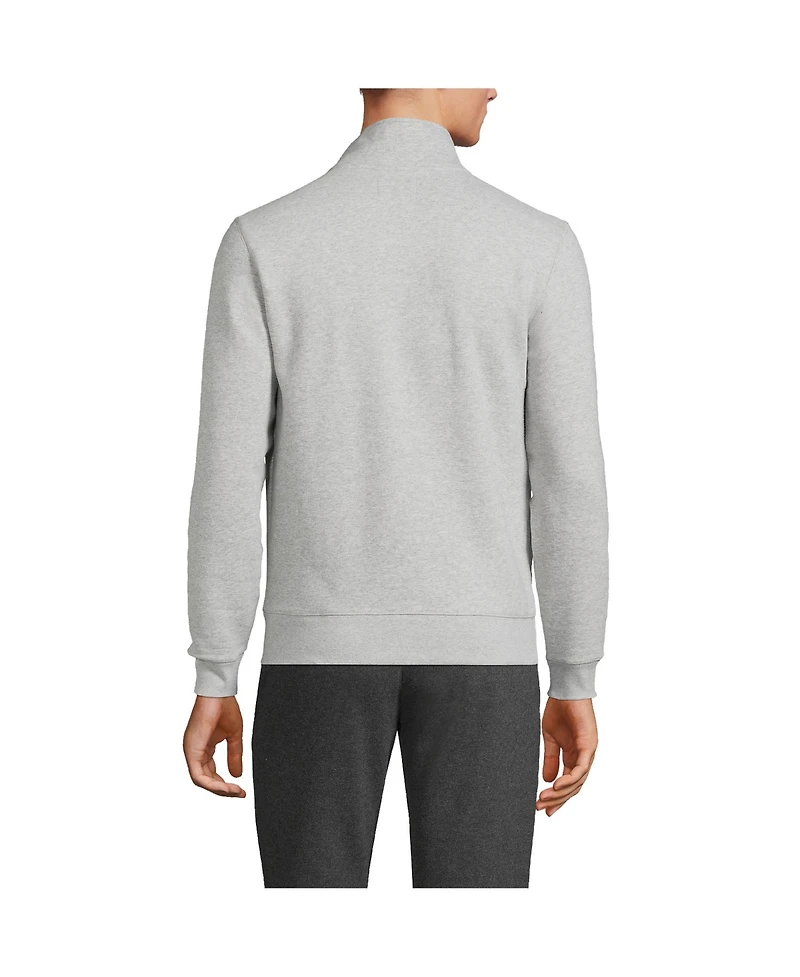 Lands' End Men's Long Sleeve Serious Sweatshirt Mock Full Zip