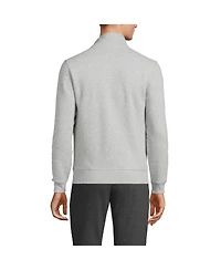 Lands' End Men's Long Sleeve Serious Sweatshirt Mock Full Zip
