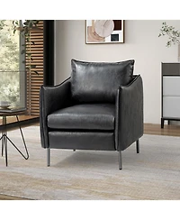 Hope Comfy Living Room Armchair with Metal Legs