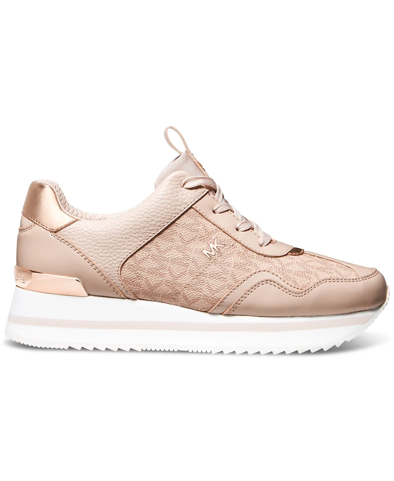 Michael Kors Women's Raina Lace-Up Trainer Running Sneakers