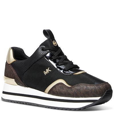 Michael Kors Women's Raina Lace-Up Trainer Running Sneakers
